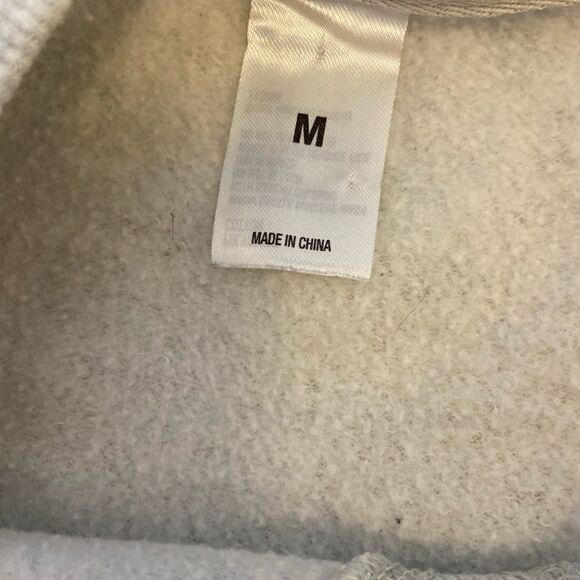 Grey Pullover Crew Neck Cotton Poly Sweatshirt M - Picture 7 of 9